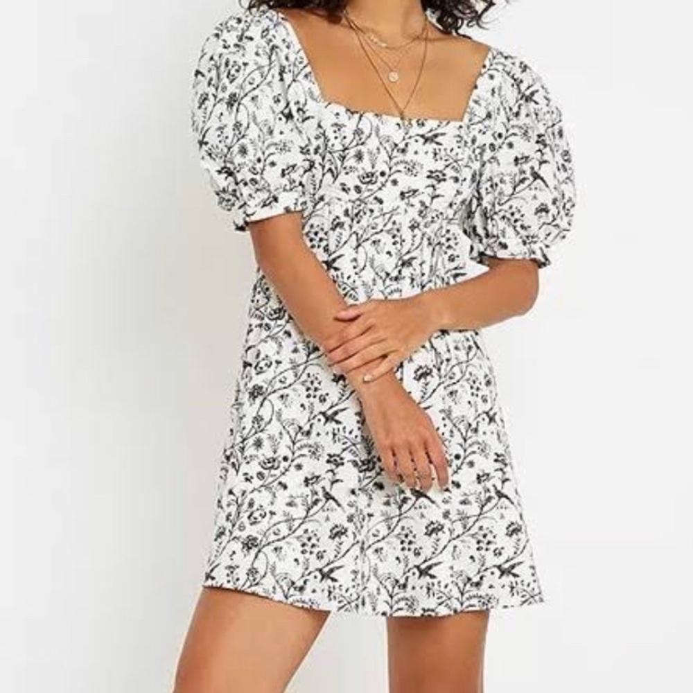 Laura Ashley UO Exclusive Penelope Toile Babydoll Dress